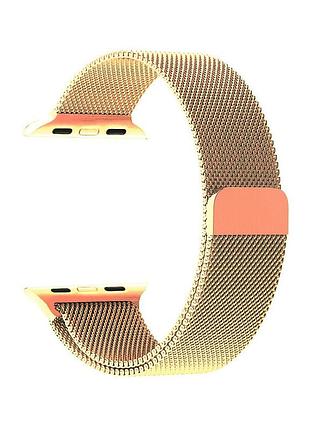 Ремінець apple watch з неіржавкої сталі магнітний для 38-41 мм рожеве золото