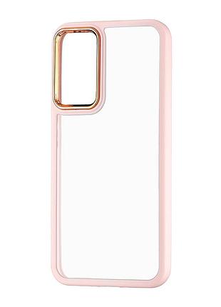 Чехол силиконовый противоударный для samsung a34 5g розовый песок