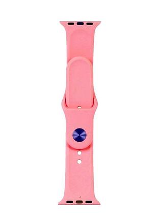 Ремешок apple watch силикон розовый для моделей 38-41 мм