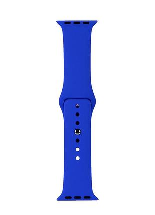 Ремешок apple watch силиконовый антискольжение для 42-49 мм синий