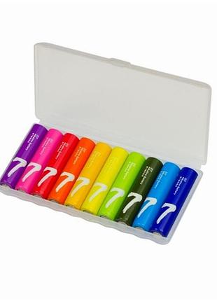 Батарейки rainbow 10 grain aaa 1,5v щелочные алкалиновые 10 штук