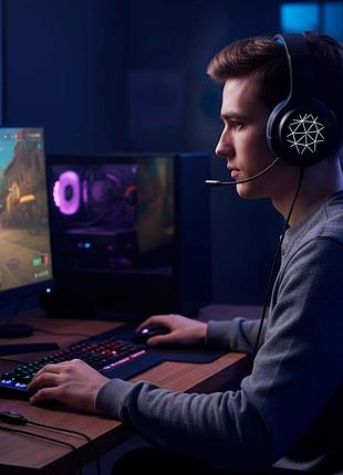 Наушники с микрофоном headset game fx-06 игровая гарнитура для пк и консолей с шумоподавлением и комфортом