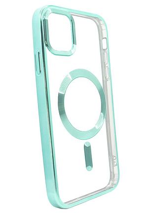 Чехол open shining с magsafe для iphone 14 plus стильный защитный аксессуар mint