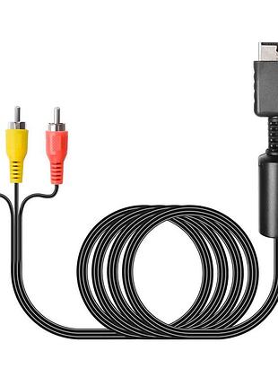 Кабель-переходник av rca 1.8м коаксиальный 576p 1080p для ps3 с стерео выходом