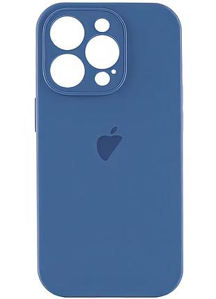 Чехол silicone full camera для iphone 15 pro max защитный синий силиконовый для съемки фото видео