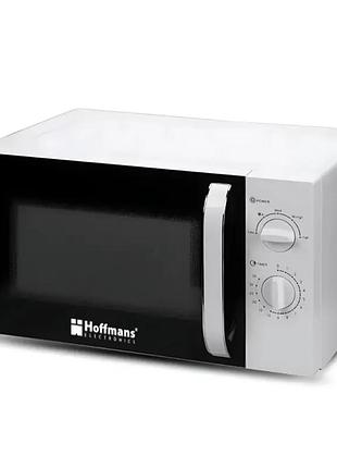Микроволновая печь hoffmans hm-761 20л 700вт белая для быстрого разогрева и приготовления пищи