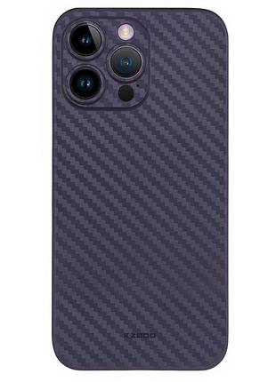Ультратонкий чохол k-doo air carbon для iphone 14 pro max пурпуровий захисний аксесуар для мінімалізму та стилю