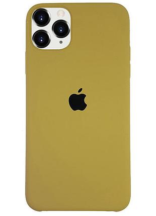 Чехол silicone full case для iphone 11 pro max gold песочный