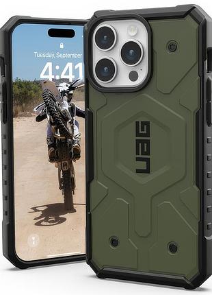 Чехол uag для iphone 16 pro max защитный с magsafe в цвете khaki green для надежной защиты устройства