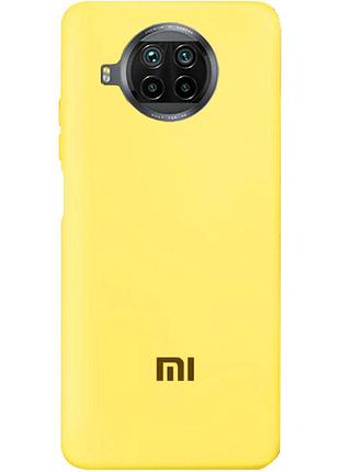 Чехол silicone case premium для xiaomi mi 10t lite yellow (20) желтый