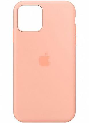 Чехол silicone case для iphone 15 защитный аксессуар с текстурой grapefruit для стильного оформления