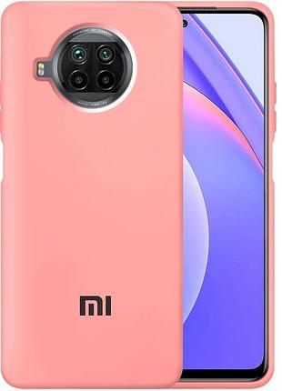 Чохол silicone case premium для xiaomi mi 10t lite pink (04) рожевий