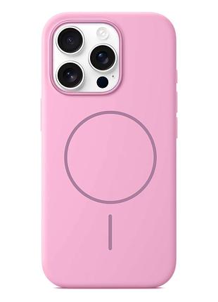 Чехол silicone slim magsafe для iphone 13 pro max розовый защитный аксессуар для стильного оформления