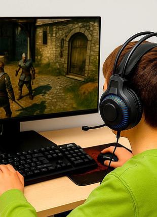 Игровой набор 4-в-1 клавиатура мышь наушники коврик rgb usb черный для пк и ноутбука xstrike xs-2030