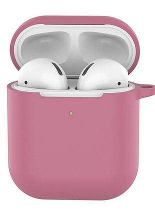 Чохол silicone case soft для airpods pink (01/05) рожевий