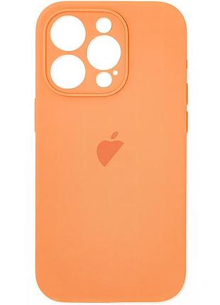 Чехол silicone case для iphone 13 pro защитный чехол с полным доступом к камере papaya