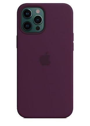 Чехол silicone case для iphone 15 pro max защитный аксессуар в цвете marsala для надежной защиты