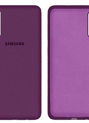 Чохол силіконовий full протиударний premium для samsung a70 (14) purple фіолетовий