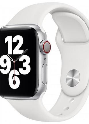 Силиконовый ремешок для часов silicone sport band белый для активного отдыха и спорта 42mm 44mm 45mm 46mm 49mm