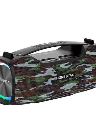 Портативная bluetooth-колонка hopestar a6x камуфляж зеленый с поддержкой карты памяти и 3.5 мм разъемом