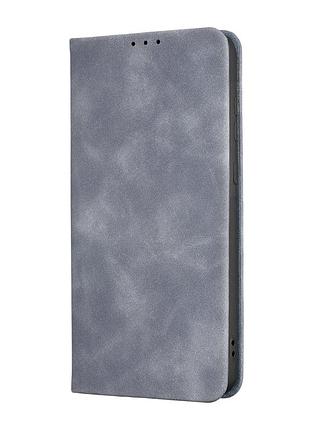 Чехол flip case полистирол противоударный для samsung a55 серый