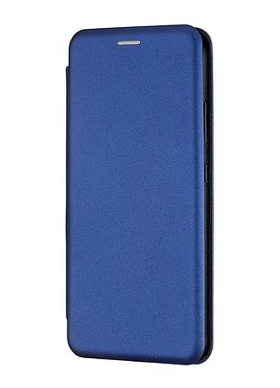 Чехол книжка полистирол противоударный для samsung a32 4g темно-синий