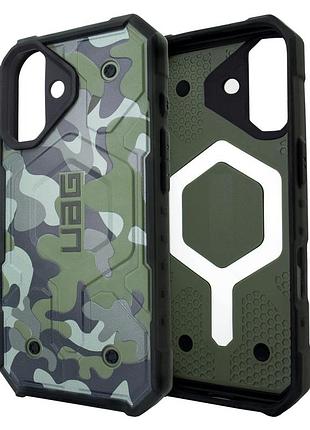 Чехол uag magsafe противоударный для iphone 17 камуфляжный khaki-green