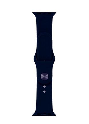 Ремінець apple watch силікон темно-синій для моделей 42-49 мм