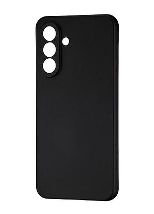Чехол tpu с защитой камеры для samsung a56 черный противоударный