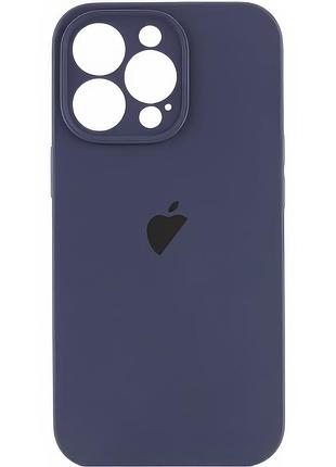 Чехол silicone case full camera для iphone 12 pro max защитный аксессуар с функцией полного доступа midnight blue