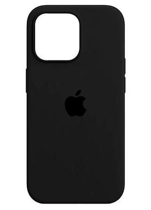 Чехол силиконовый противоударный для iphone 14 pro черный