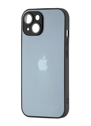 Чехол силиконовый magsafe защита камеры для iphone 15 черный