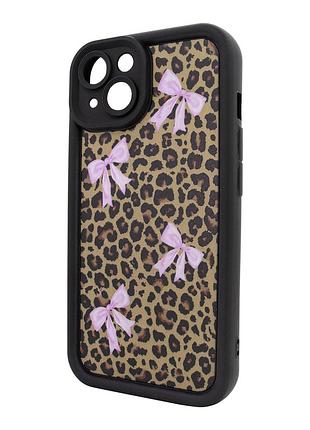 Чехол для iphone 15 pretty things защитный с леопардовым узором для стильного оформления телефона