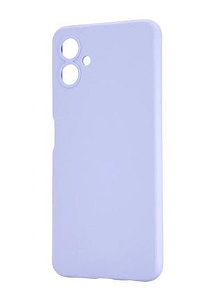Чехол силиконовый противоударный для samsung a06 фиолетовый