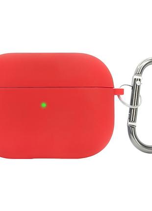 Чехол для airpods 4 красный из микрофибры для защиты и стиля наушников