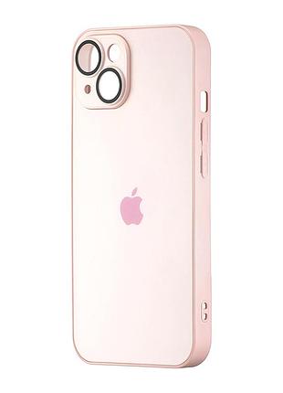 Чехол силиконовый magsafe защита камеры для iphone 14 plus розовый