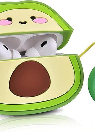 Чехол для airpods 1 2 3d avocado стильный аксессуар для защиты наушников от повреждений