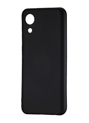 Чехол tpu защитный для samsung a03 core черный противоударный защита камеры