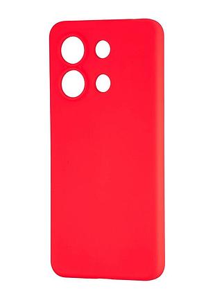 Чехол силиконовый противоударный для redmi note 13 4g красный