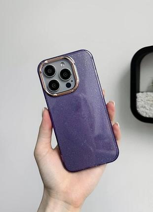 Чохол sparkle case для iphone 11 з блискітками фіолетовий для захисту та стилю смартфона