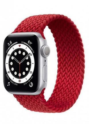 Монобраслет apple watch braided solo loop красный для стильного ношения на запястье