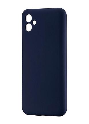 Чохол силіконовий протиударний для samsung a04e/m04/f04 темно-синій