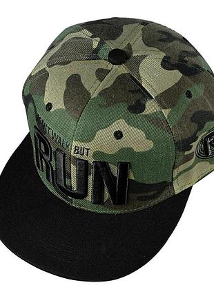 Кепка снепбек run з прямим козирком, унісекс