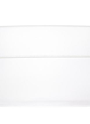 Чохол папка для macbook 15.4 білий з pu шкіри аксесуар для захисту ноутбука та стильного зберігання