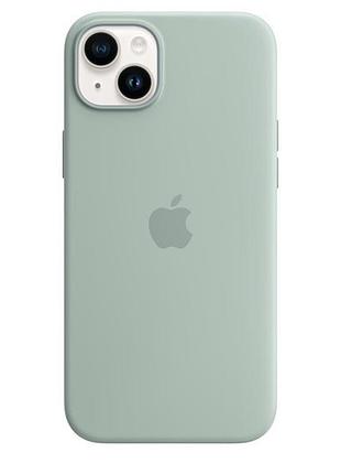 Чехол силиконовый magsafe противоударный для iphone 14 цвет succulent