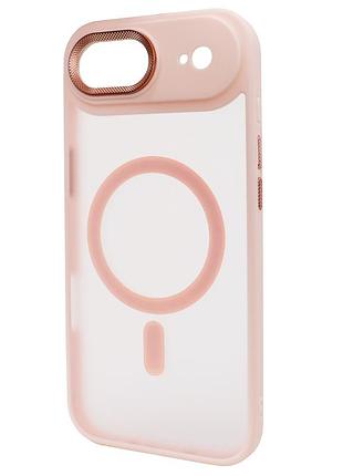 Чехол силиконовый nofelet matt case с magsafe для iphone 17 air розовый для защиты телефона от ударов