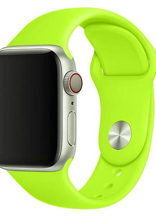 Силиконовый ремешок для часов neon green спортивный аксессуар для активного отдыха и фитнеса