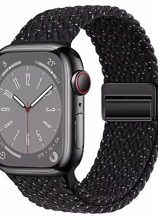 Ремешок braided nylon magnetic band для часов стильный аксессуар из нейлона черный