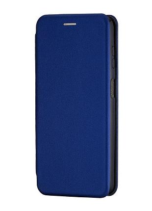 Чехол-книжка полистирол противоударный для samsung m14 5g темно-синий