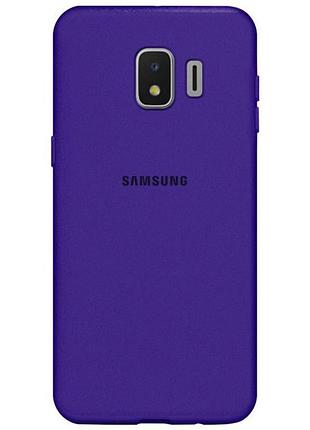 Чохол silicone case для samsung premium j260 2018 ultraviolet (07) фіолетовий